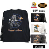 VANSON TOM&JERRY TEE L/S T-SHIRT バンソン トムとジェリー コラボ 天竺 ロンTEE 長袖Tシャツ tjv-2530