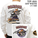 VANSON TOM&JERRY TEE L/S T-SHIRT バンソン トムとジェリー コラボ 天竺 ロンTEE 長袖Tシャツ tjv-2531