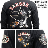 VANSON TOM&JERRY TEE L/S T-SHIRT バンソン トムとジェリー コラボ 天竺 ロンTEE 長袖Tシャツ tjv-2532