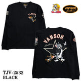 VANSON TOM&JERRY TEE L/S T-SHIRT バンソン トムとジェリー コラボ 天竺 ロンTEE 長袖Tシャツ tjv-2532