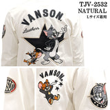 VANSON TOM&JERRY TEE L/S T-SHIRT バンソン トムとジェリー コラボ 天竺 ロンTEE 長袖Tシャツ tjv-2532
