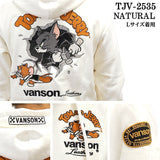 VANSON×TOM&JERRY BONDING F/Z PARKA HOODIE バンソン トムとジェリー コラボ 裏ファー 起毛 ボンディング パーカー tjv-2535