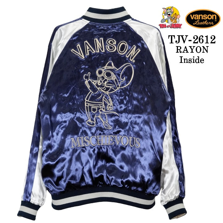 VANSON TOM&JERRY REVERSIBLE SOUVENIR JACKET RAYON SKA バンソン トムとジェリー リバーシブル スカジャン レーヨン tjv-2612-2