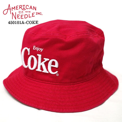 AMERICAN NEEDLE アメリカンニードル Coca-Cola コカコーラ Twill Bucket バケットハット 450101a-coke