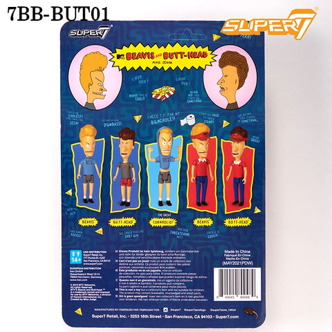 Super7 スーパーセブン リ・アクション フィギュア Beavis and Butt-Head ビーバス アンド バットヘッド 7BB-BUT01