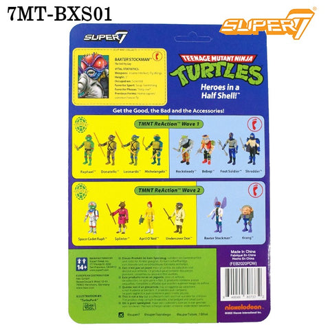 Super7 スーパーセブン リ・アクション フィギュア Mutant Ninja Turtles ミュータント ニンジャ タートルズ 7MT-BXS01