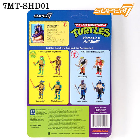 Super7 スーパーセブン リ・アクション フィギュア Mutant Ninja Turtles ミュータント ニンジャ タートルズ 7MT-SHD01