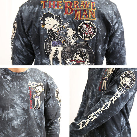 長袖Tシャツ THE BRAVEMAN×BETTY BOOP bbb-2001