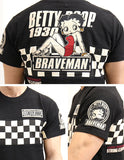 スラブ天竺 半袖Tシャツ THE BRAVEMAN×BETTY BOOP bbb-2012