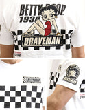 スラブ天竺 半袖Tシャツ THE BRAVEMAN×BETTY BOOP bbb-2012