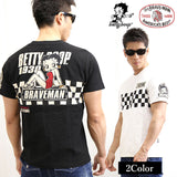 スラブ天竺 半袖Tシャツ THE BRAVEMAN×BETTY BOOP bbb-2012