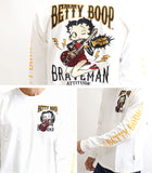 天竺長袖Tシャツ THE BRAVEMAN×BETTY BOOP bbb-2035