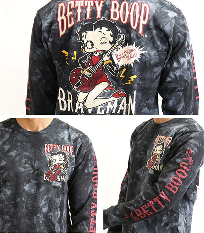 天竺長袖Tシャツ THE BRAVEMAN×BETTY BOOP bbb-2035