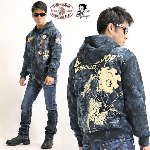 裏毛パーカー THE BRAVEMAN×BETTY BOOP bbb-2041