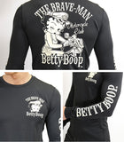 ドライロンTEE THE BRAVEMAN×BETTY BOOP 長袖Tシャツ bbb-2107