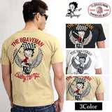 半袖Tシャツ THE BRAVEMAN×BETTY BOOP ポケット付き bbb-2113