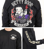 天竺長袖Tシャツ THE BRAVEMAN×BETTY BOOP bbb-2130