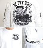 天竺長袖Tシャツ THE BRAVEMAN×BETTY BOOP bbb-2130