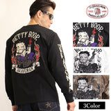 天竺長袖Tシャツ THE BRAVEMAN×BETTY BOOP bbb-2130