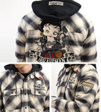 脱着フード付きCPOシャツ THE BRAVEMAN×BETTY BOOP bbb-2133