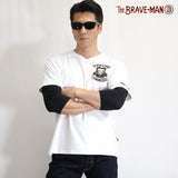 天竺六分TEE フェイク袖 THE BRAVEMAN×BETTY BOOP bbb-2153