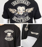 天竺六分TEE フェイク袖 THE BRAVEMAN×BETTY BOOP bbb-2153