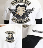 天竺六分TEE フェイク袖 THE BRAVEMAN×BETTY BOOP bbb-2153