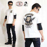 天竺六分TEE フェイク袖 THE BRAVEMAN×BETTY BOOP bbb-2153