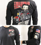 天竺長袖Tシャツ THE BRAVEMAN×BETTY BOOP bbb-2202