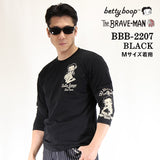 ベア天竺７分TEE ドライフェイク袖 THE BRAVEMAN×BETTY BOOP ベティ・ブープ bbb-2207