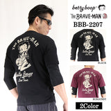 ベア天竺７分TEE ドライフェイク袖 THE BRAVEMAN×BETTY BOOP ベティ・ブープ bbb-2207