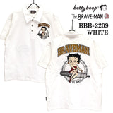 半袖ポロシャツ THE BRAVEMAN×BETTY BOOP ベティ・ブープ bbb-2209