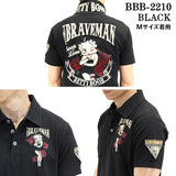 半袖ポロシャツ THE BRAVEMAN×BETTY BOOP ベティ・ブープ bbb-2210