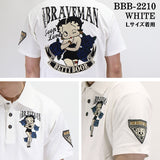 半袖ポロシャツ THE BRAVEMAN×BETTY BOOP ベティ・ブープ bbb-2210