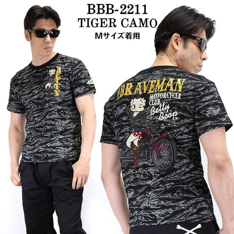 半袖Tシャツ THE BRAVEMAN×BETTY BOOP ベティ・ブープ bbb-2211