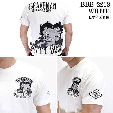 半袖Tシャツ THE BRAVEMAN×BETTY BOOP ベティ・ブープ bbb-2218