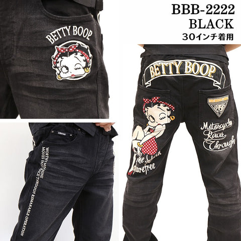 ストレッチデニムパンツ THE BRAVEMAN×BETTY BOOP ベティ・ブープ bbb-2222