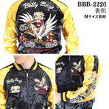 リバーシブルスカジャン THE BRAVEMAN×BETTY BOOP ブレイブマン ベディ・ブープ コラボ bbb-2226