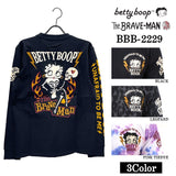 天竺 長袖Tシャツ ロンTEE THE BRAVEMAN×BETTY BOOP ベティーブープ bbb-2229