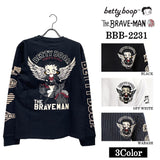 天竺 長袖Tシャツ ロンTEE THE BRAVEMAN×BETTY BOOP ベティーブープ bbb-2231