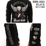 天竺 長袖Tシャツ ロンTEE THE BRAVEMAN×BETTY BOOP ベティーブープ bbb-2231