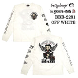 天竺 長袖Tシャツ ロンTEE THE BRAVEMAN×BETTY BOOP ベティーブープ bbb-2231