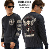 天竺 長袖Tシャツ ロンTEE THE BRAVEMAN×BETTY BOOP ベティーブープ bbb-2231