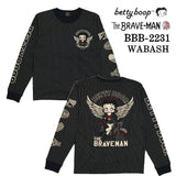 天竺 長袖Tシャツ ロンTEE THE BRAVEMAN×BETTY BOOP ベティーブープ bbb-2231