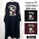 ベア天竺 長袖ワンピース THE BRAVEMAN×BETTY BOOP ベティーブープ bbb-2233