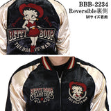 リバーシブルスカジャン THE BRAVEMAN×BETTY BOOP ブレイブマン ベディ・ブープ コラボ bbb-2234