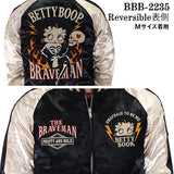 リバーシブルスカジャン THE BRAVEMAN×BETTY BOOP ブレイブマン ベディ・ブープ コラボ bbb-2235