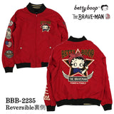 リバーシブルスカジャン THE BRAVEMAN×BETTY BOOP ブレイブマン ベディ・ブープ コラボ bbb-2235