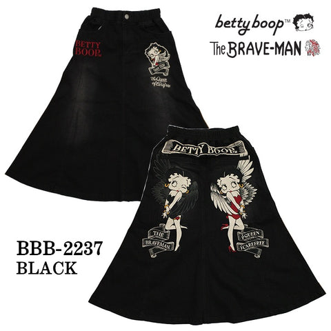 デニム ロングスカート THE BRAVEMAN×BETTY BOOP ベティ・ブープ bbb-2237