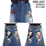 デニム ロングスカート THE BRAVEMAN×BETTY BOOP ベティ・ブープ bbb-2237